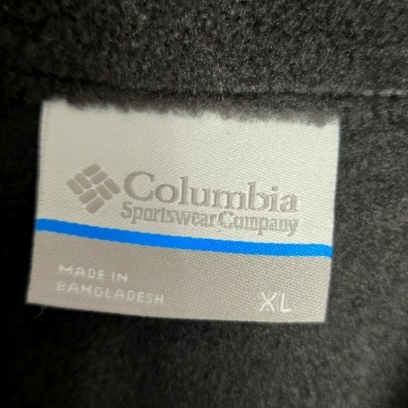 Columbia Men's XL Flattop Ridge Black Pullover Fleece Half Snap  NWT Fall Winter - Picture 2 of 10